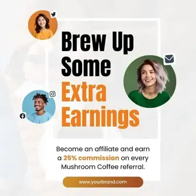 A poster that says brew up some extra earnings