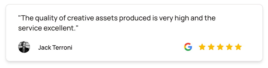 A screenshot of a google review with a picture of a person.