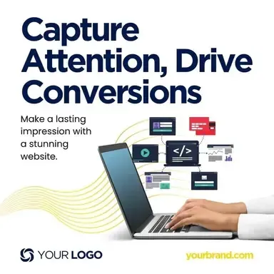 A poster that says capture attention drive conversions