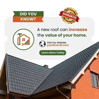 A new roof can increase the value of your home.