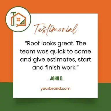A testimonial from john d. says that the team was quick to come and give estimates , start and finish work.