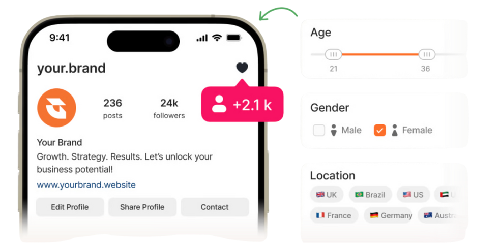 A cell phone with a person 's profile on it.