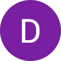 The letter d is in a purple circle on a white background.
