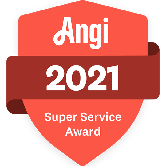 Angi Super Service Award 2021 badge