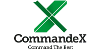 A logo for a company called commander x