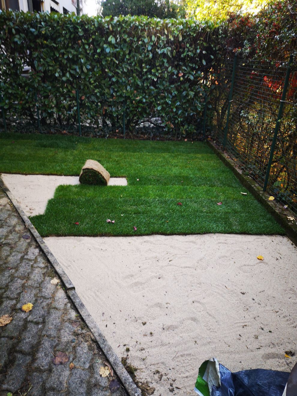 posa prato in rotoli