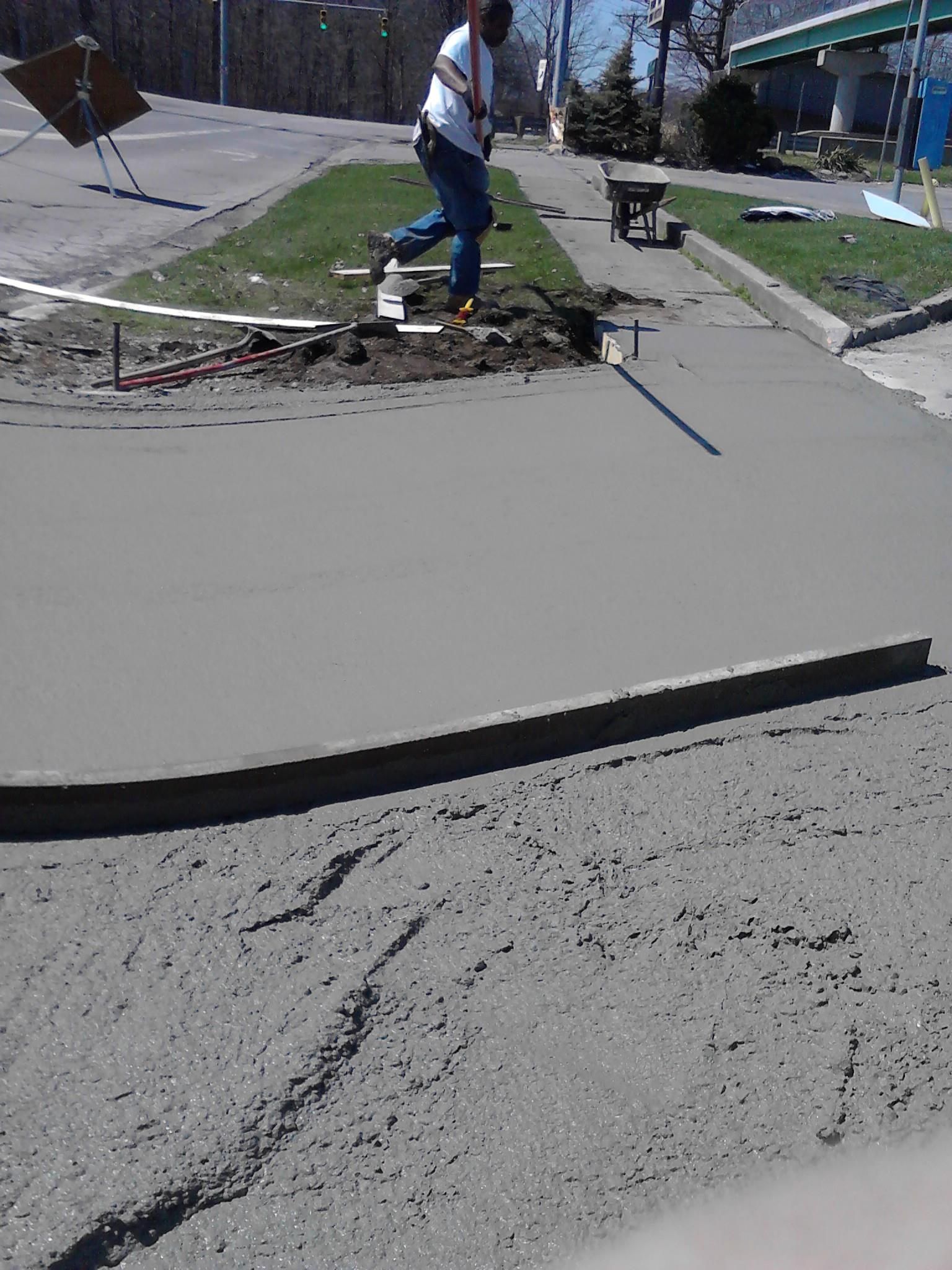 A Garage Construction with Cement