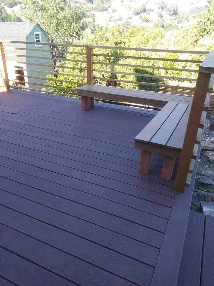 A newly installed deck 