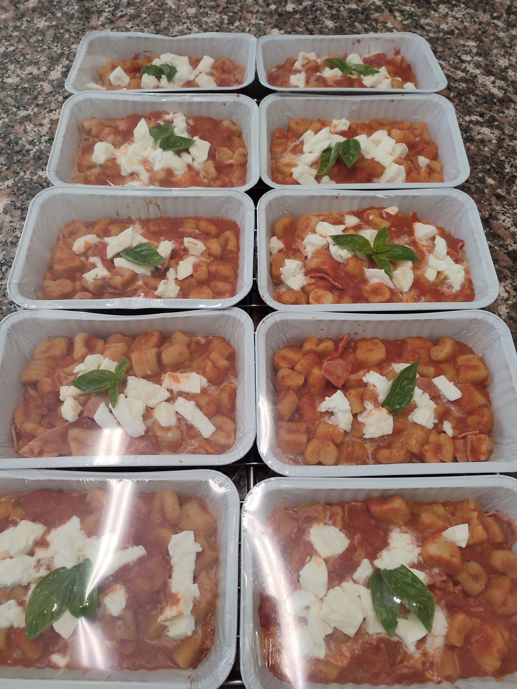 primi piatti in monoporzionie