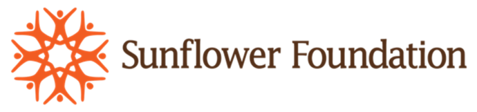 The sunflower foundation logo has a snowflake on it