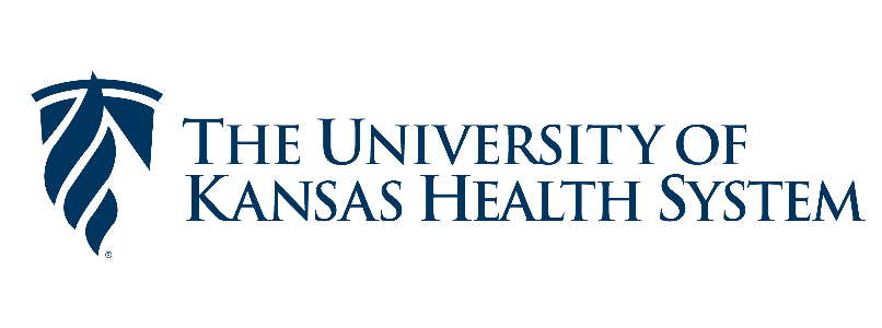 The university of kansas health system logo on a white background