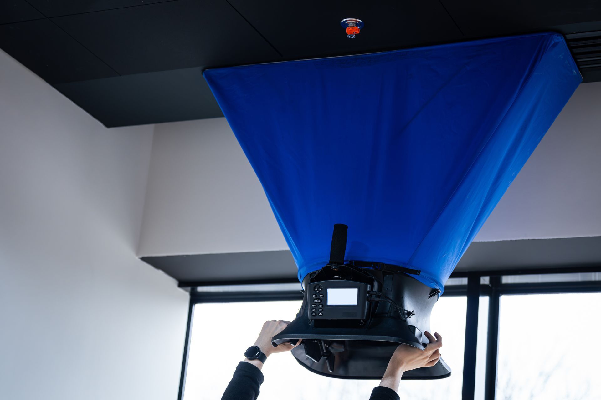 Air Balancing using a Balometer (Flow Hood)