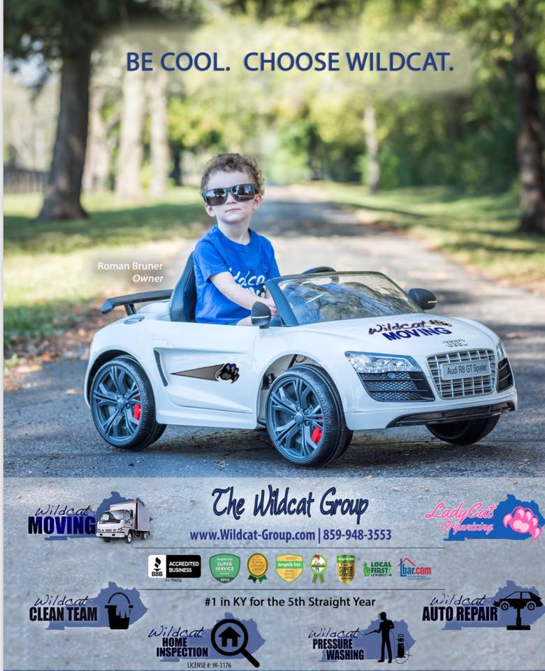 The Wildcat Group — Little Kid on Smnall Car in Lexington, KY