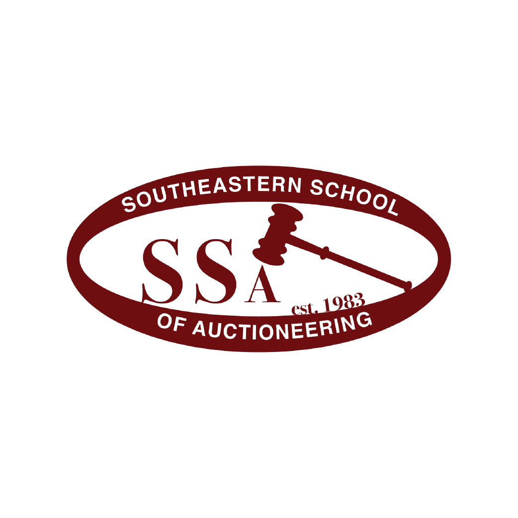 A logo for southeastern school of auctioneering