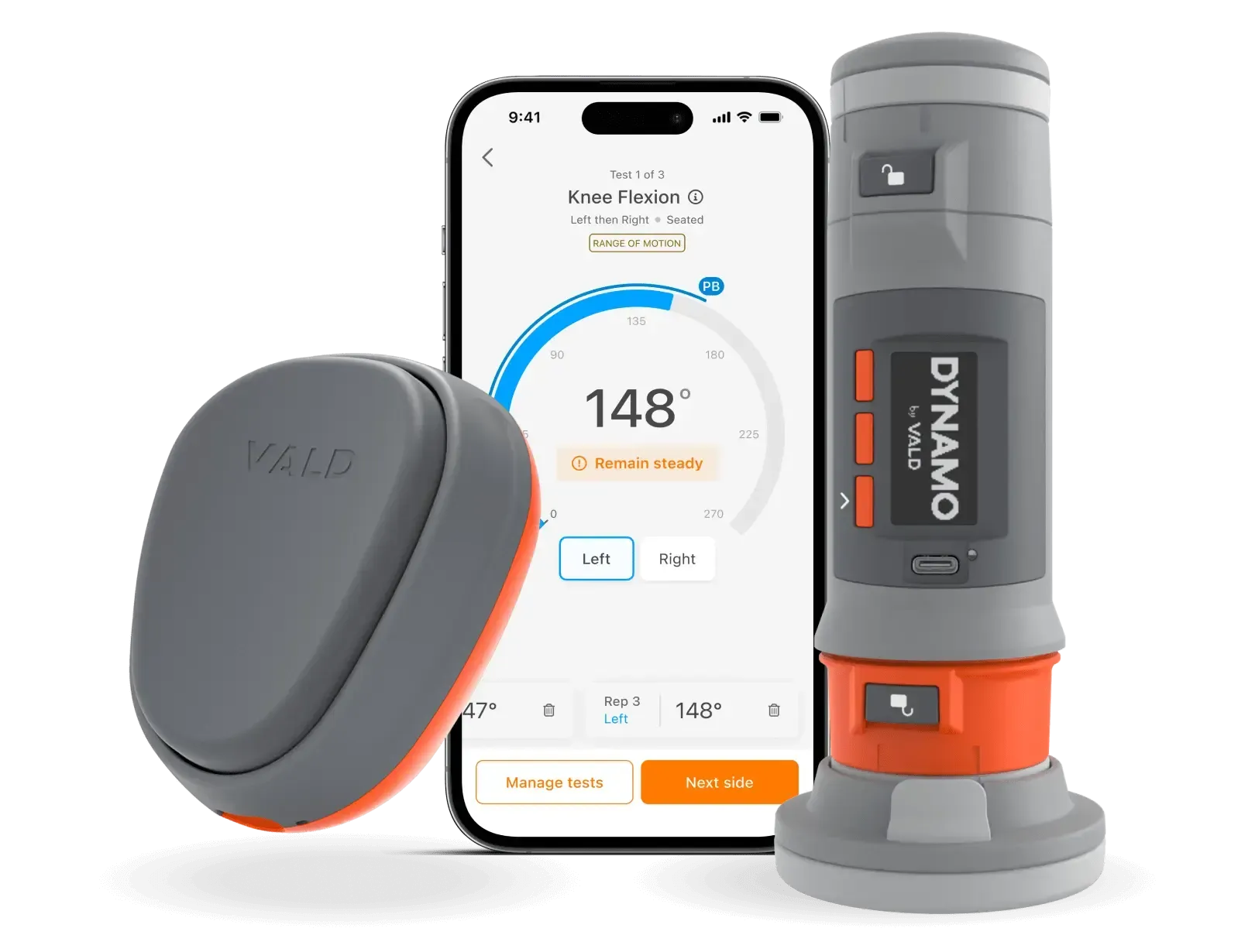 Smiling Black man in a green shirt stretches arm in a park, trees in the background.