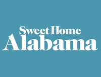 A logo for front porch alabama in a green circle