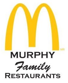 Logo of Murphy Family Restaurants, featuring yellow arches resembling McDonald's with the name Murphy Family Restaurants below in black text.