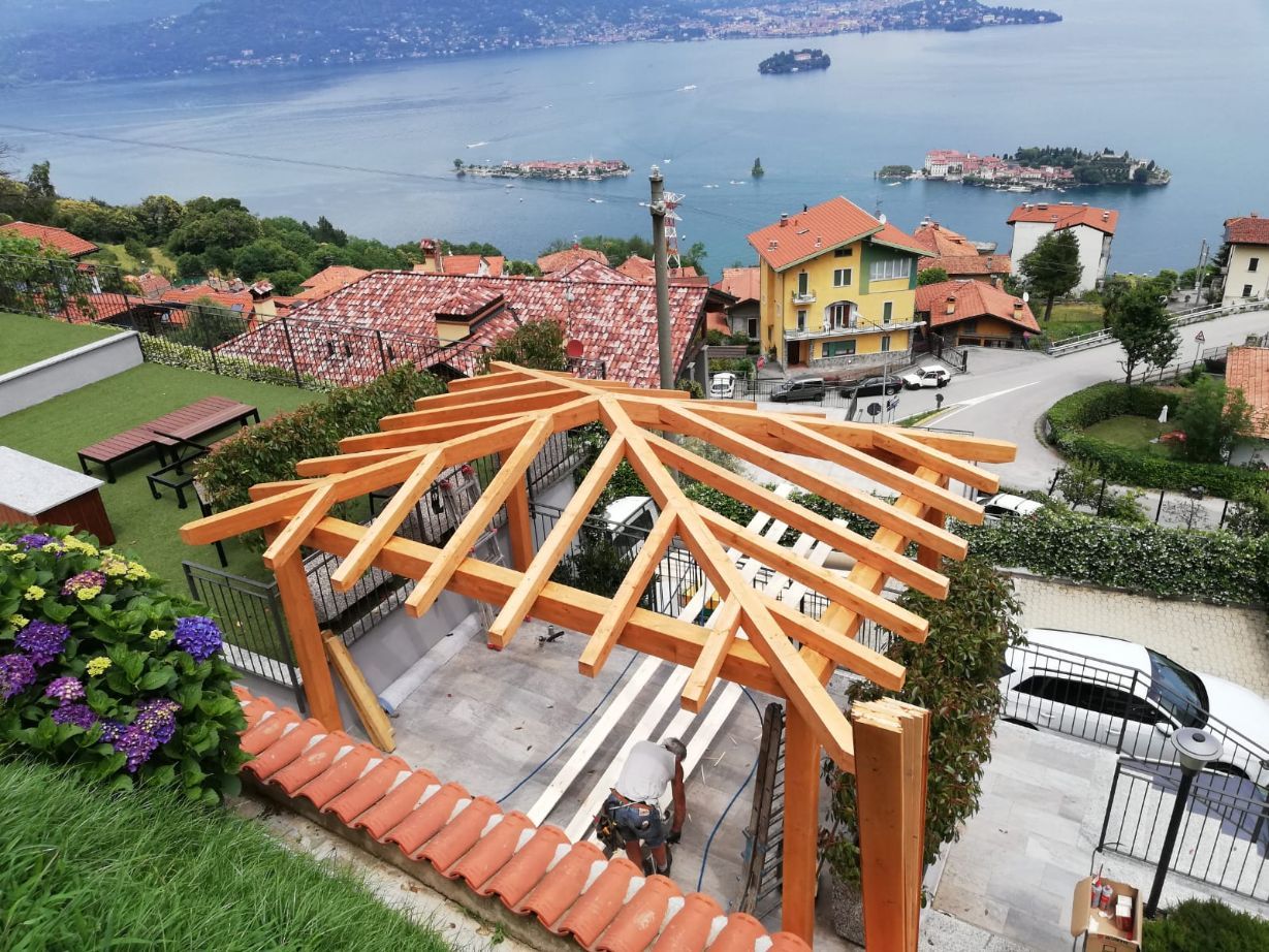 struttura tetto in legno
