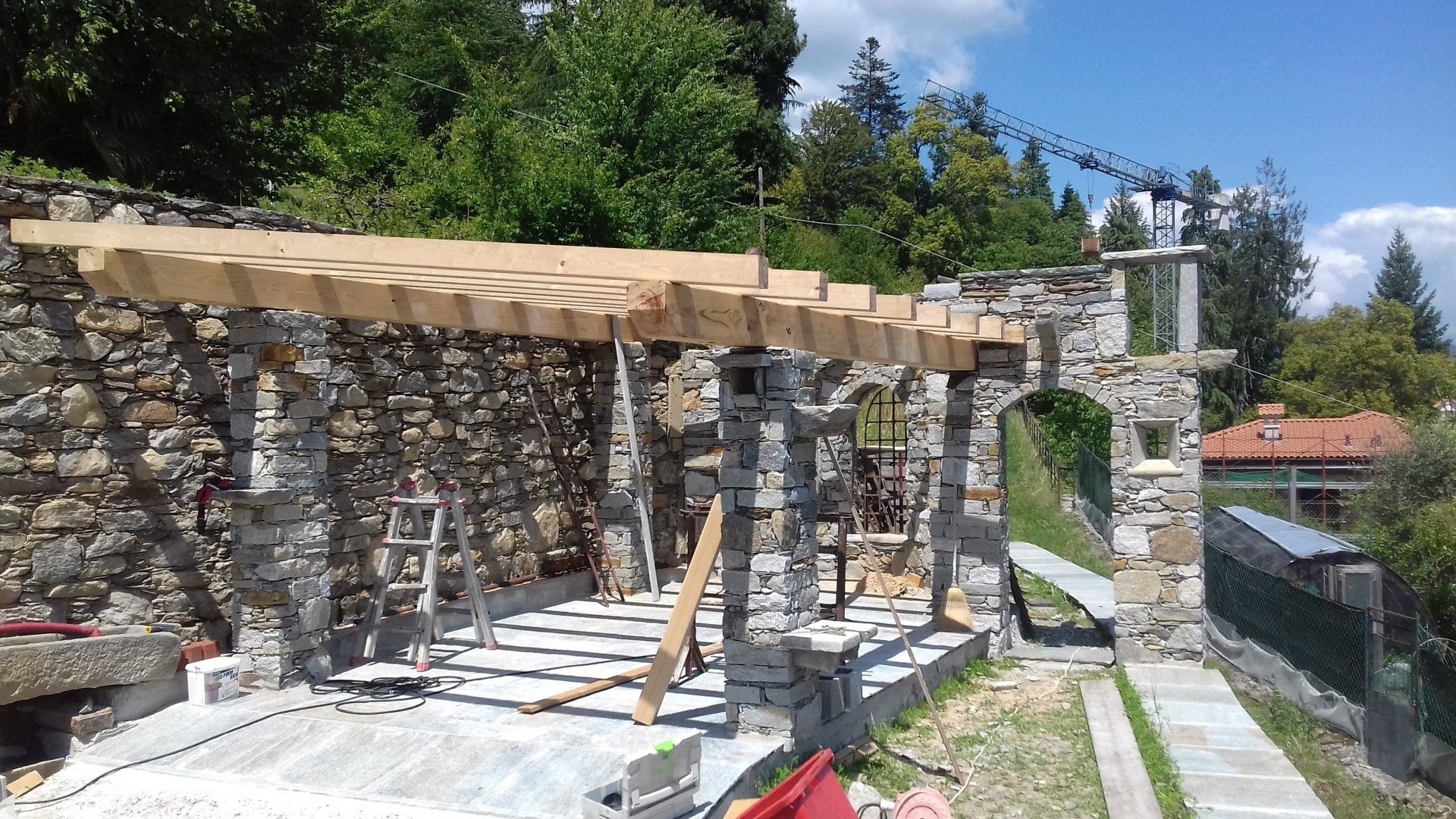 struttura in legno da esterno