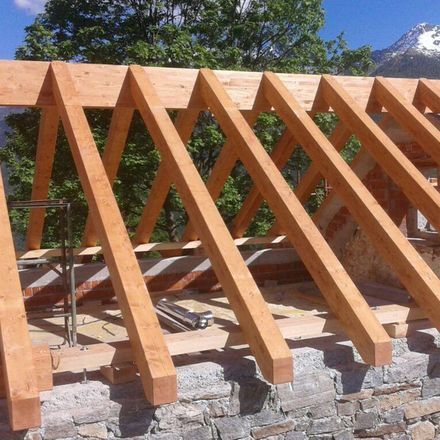 struttura di una copertura in legno