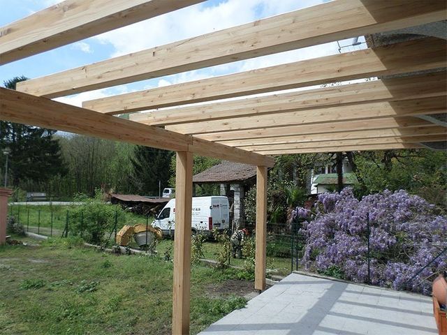 struttura in legno per il giardino