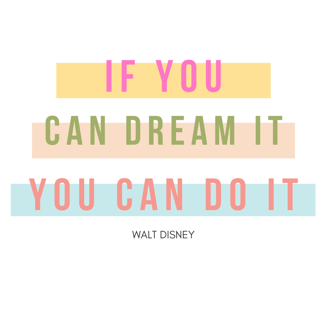 Inspirational quote on colorful blocks: 