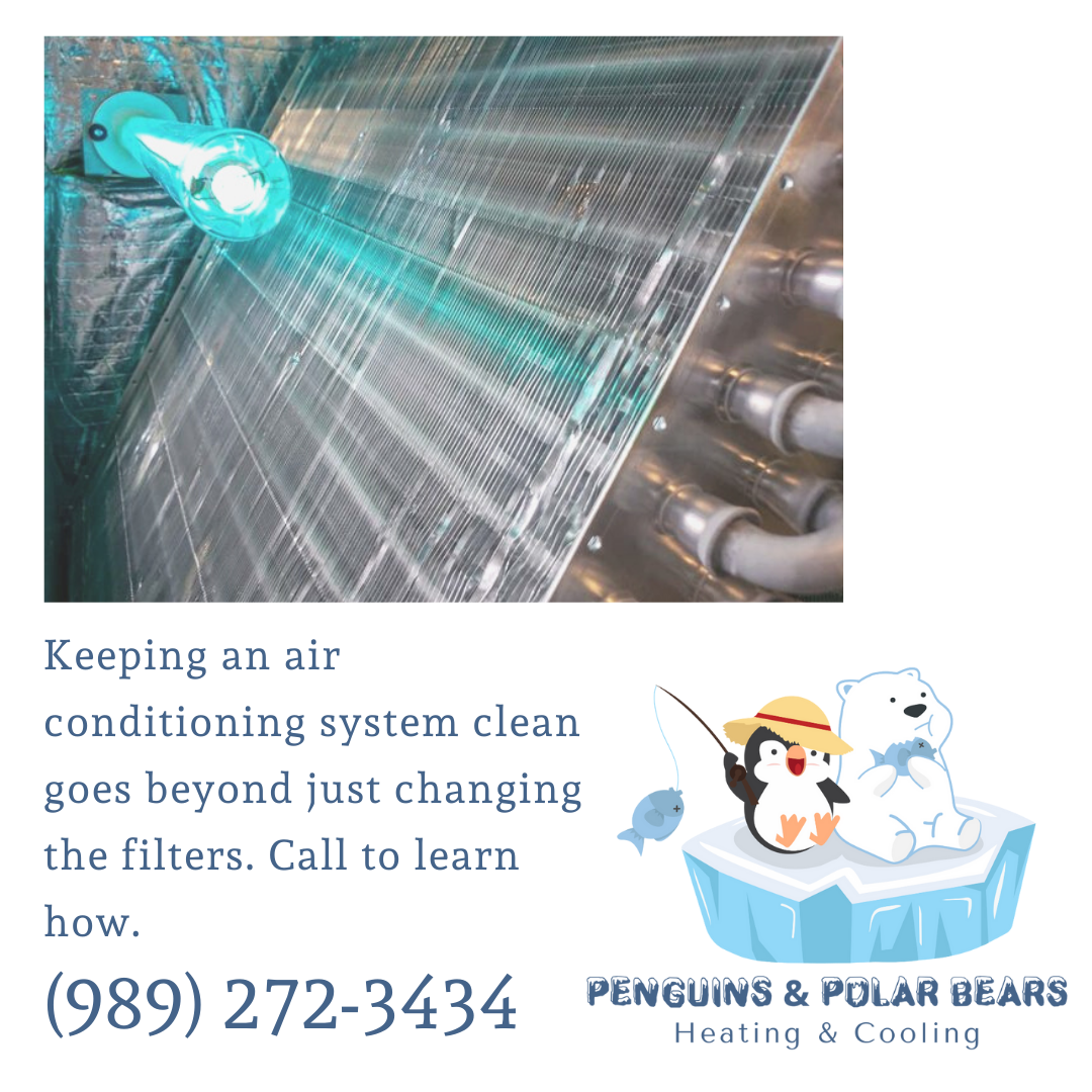 Image showing a cleaned air conditioning system. 