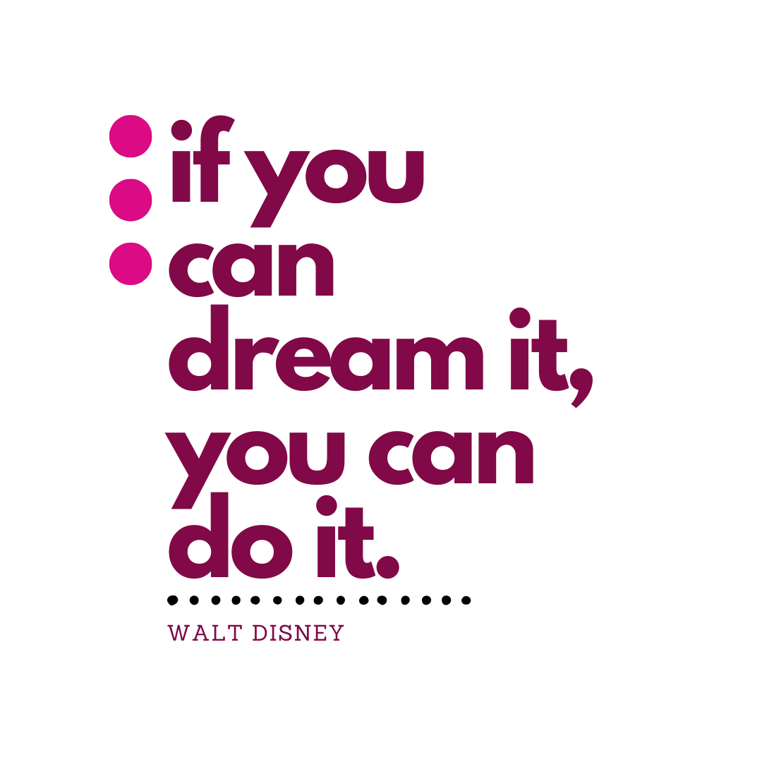 Pink text on white background: 