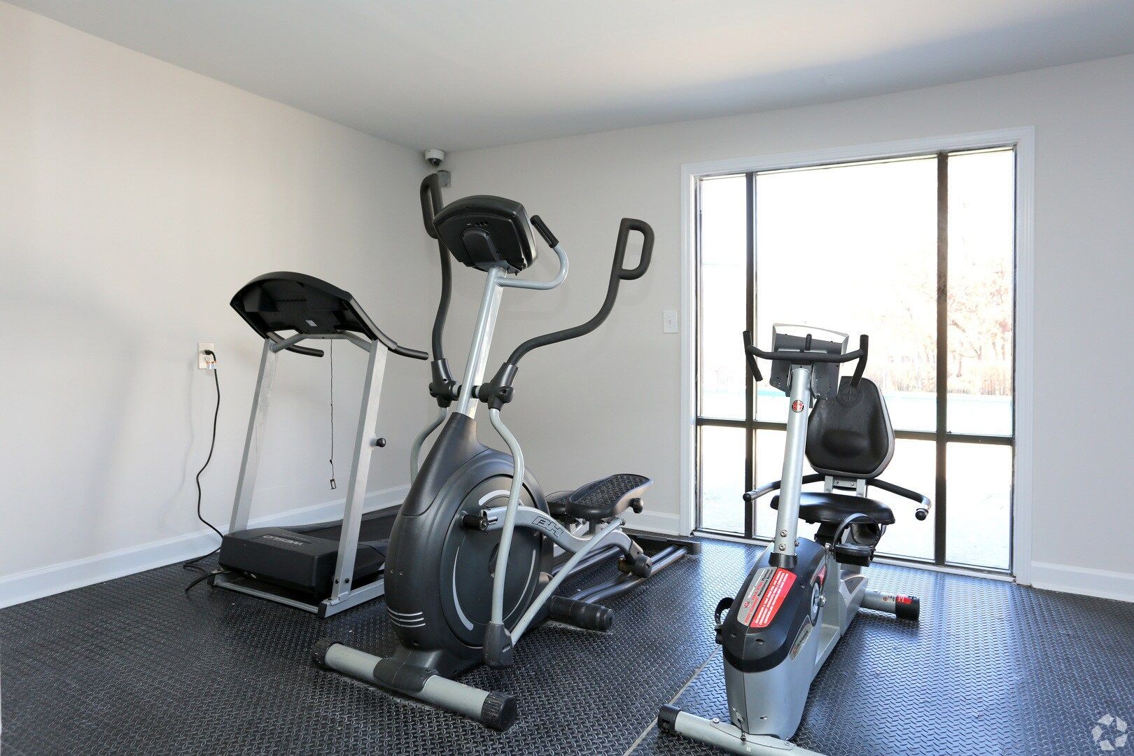 Fitness room at Dwell @ 750 apartments 