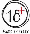 Logo made in Italy 18+