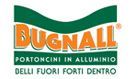 Logo per Bugnall con la scritta bianca 