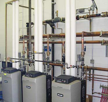 Snow Melting System Experts — Three Weil McLain Ultra 310 Condensing Boilers in Reno, NV