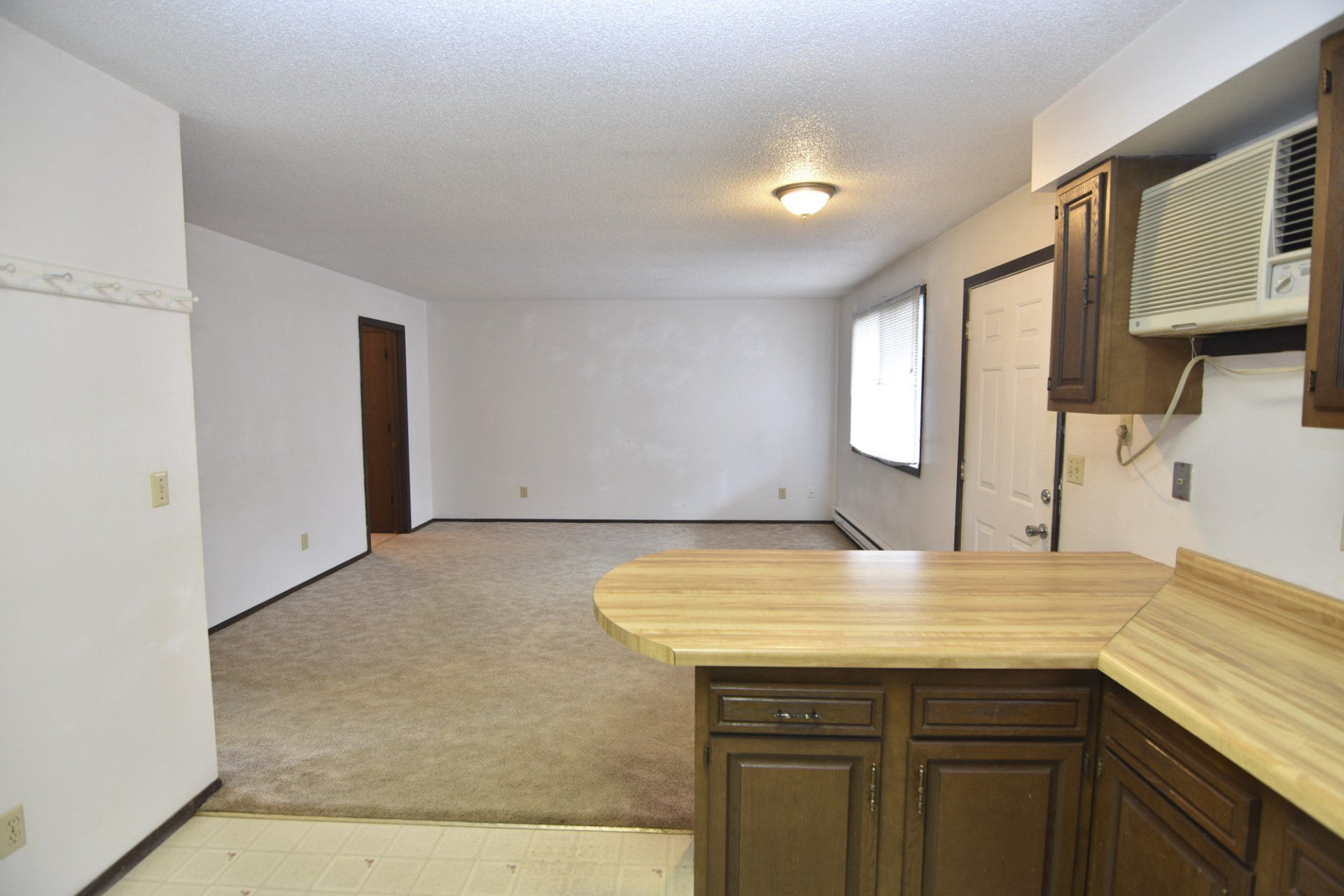 living room view from kitchen