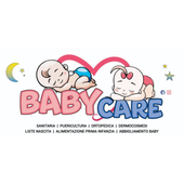 Un logo per la cura dei bambini con due bambini che dormono uno accanto all'altro