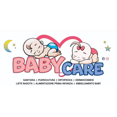 Un logo per la cura dei bambini con due bambini che dormono uno accanto all'altro
