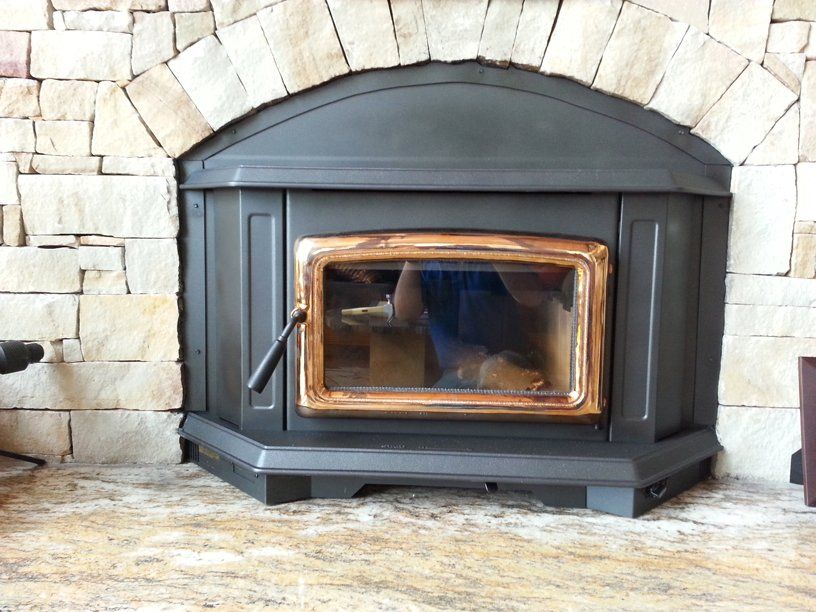 stoves white wall bricks