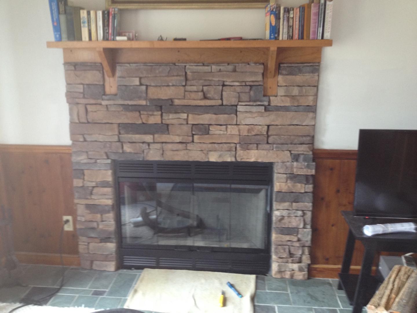 a fireplace store photo