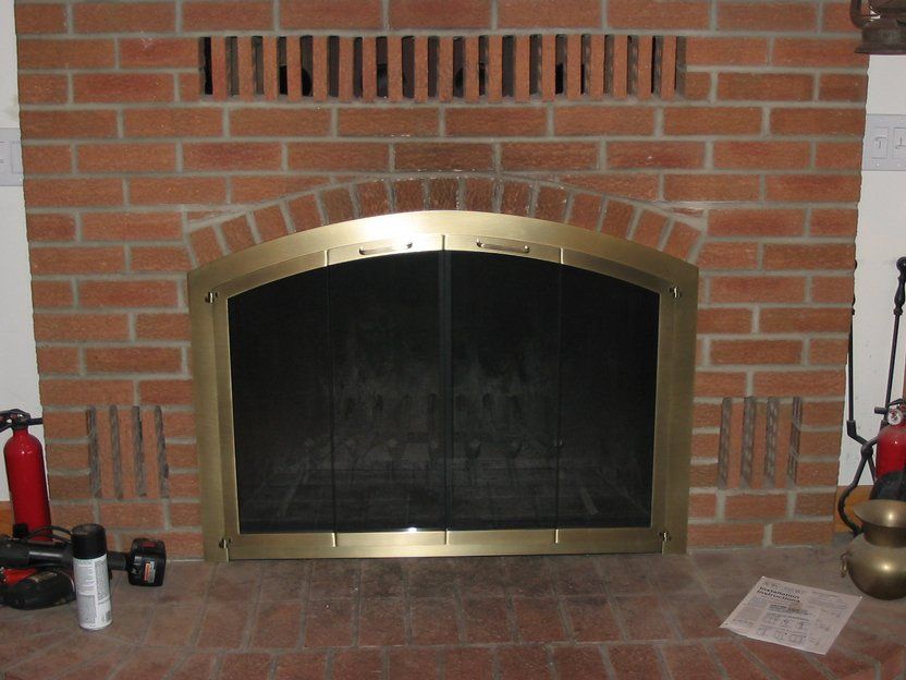 fireplace hearth repair photo