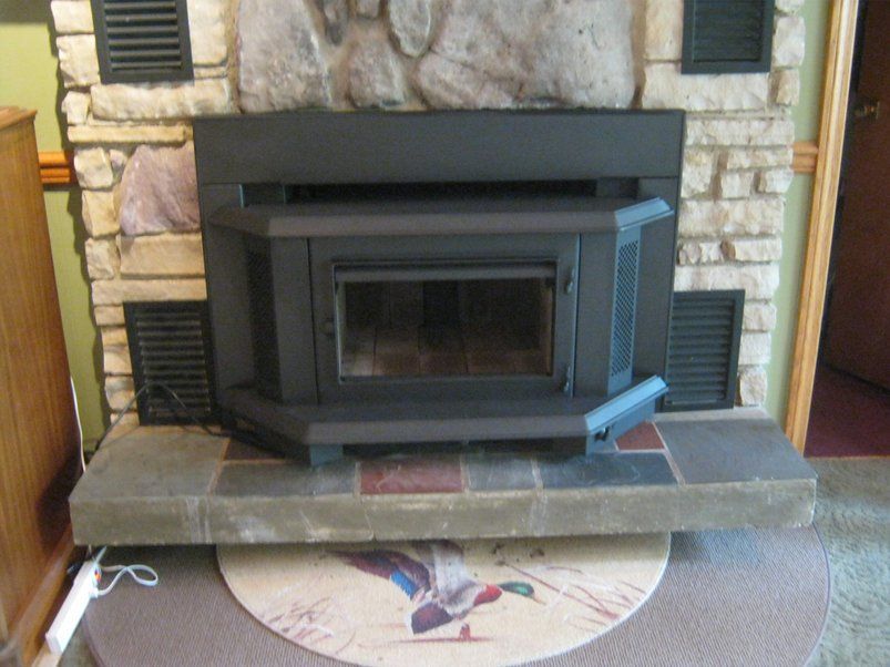mendota gas fireplace insert picture