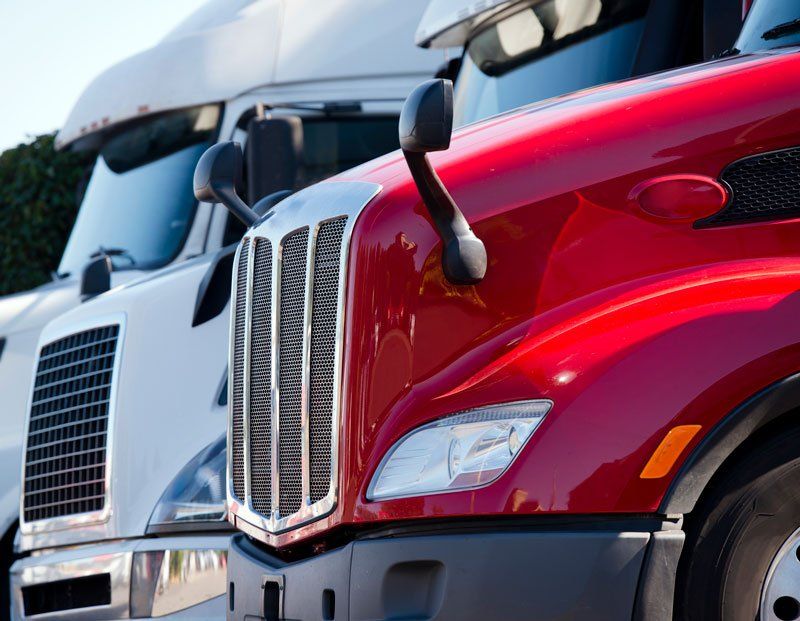 White And Red Trucks — Columbus, NJ — A1 Auto & Truck Repair Inc
