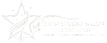 Star Studio Salon Luxxy Lush Trichology & Alternative Hair White Logo
