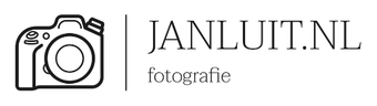 Fotokamera in logo met de tekst janluit.nl fotografie.