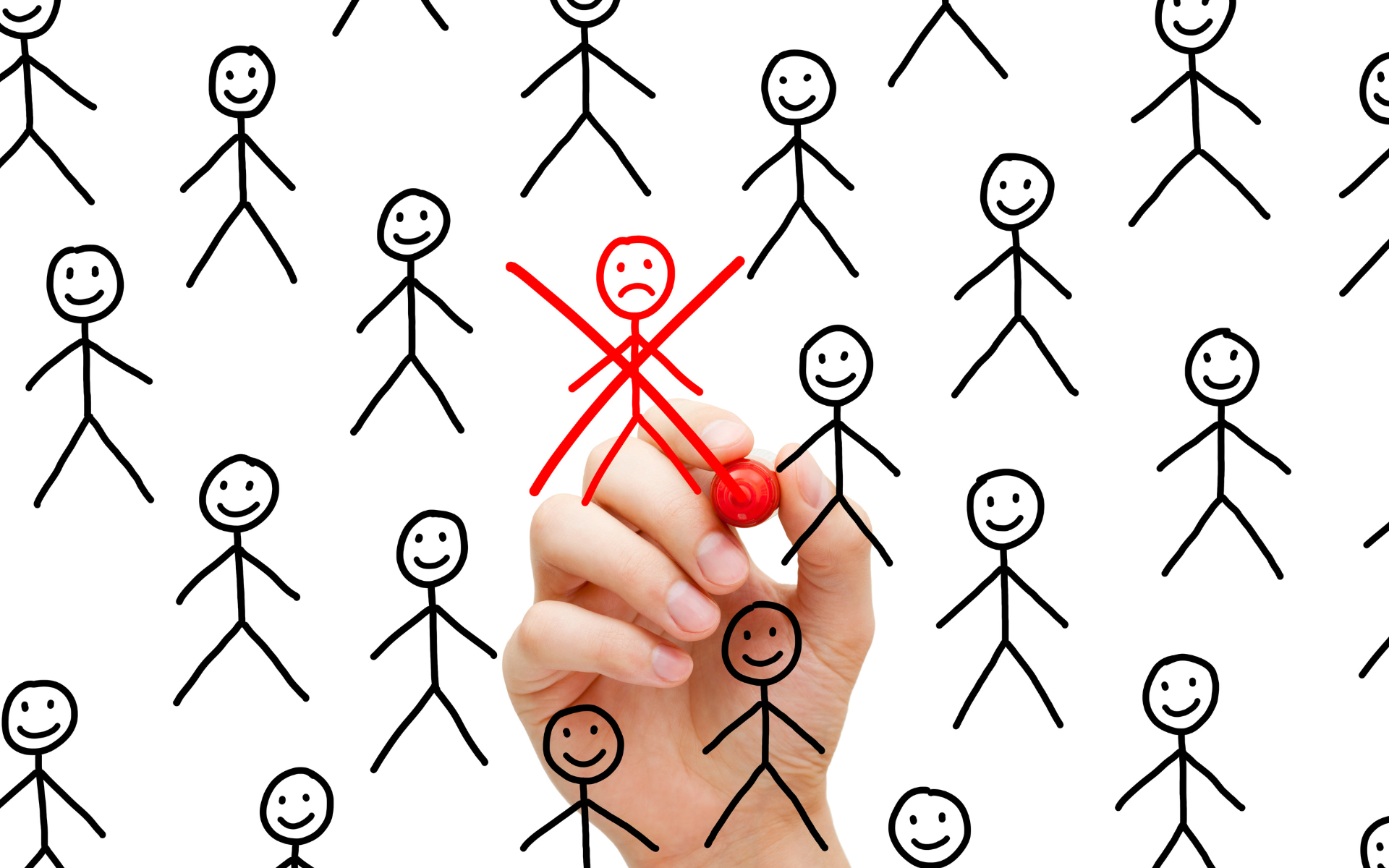 “Recruiter reconsidering resumes and shortlisting candidates.”