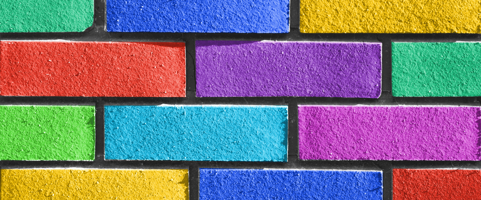 coloured brick wall