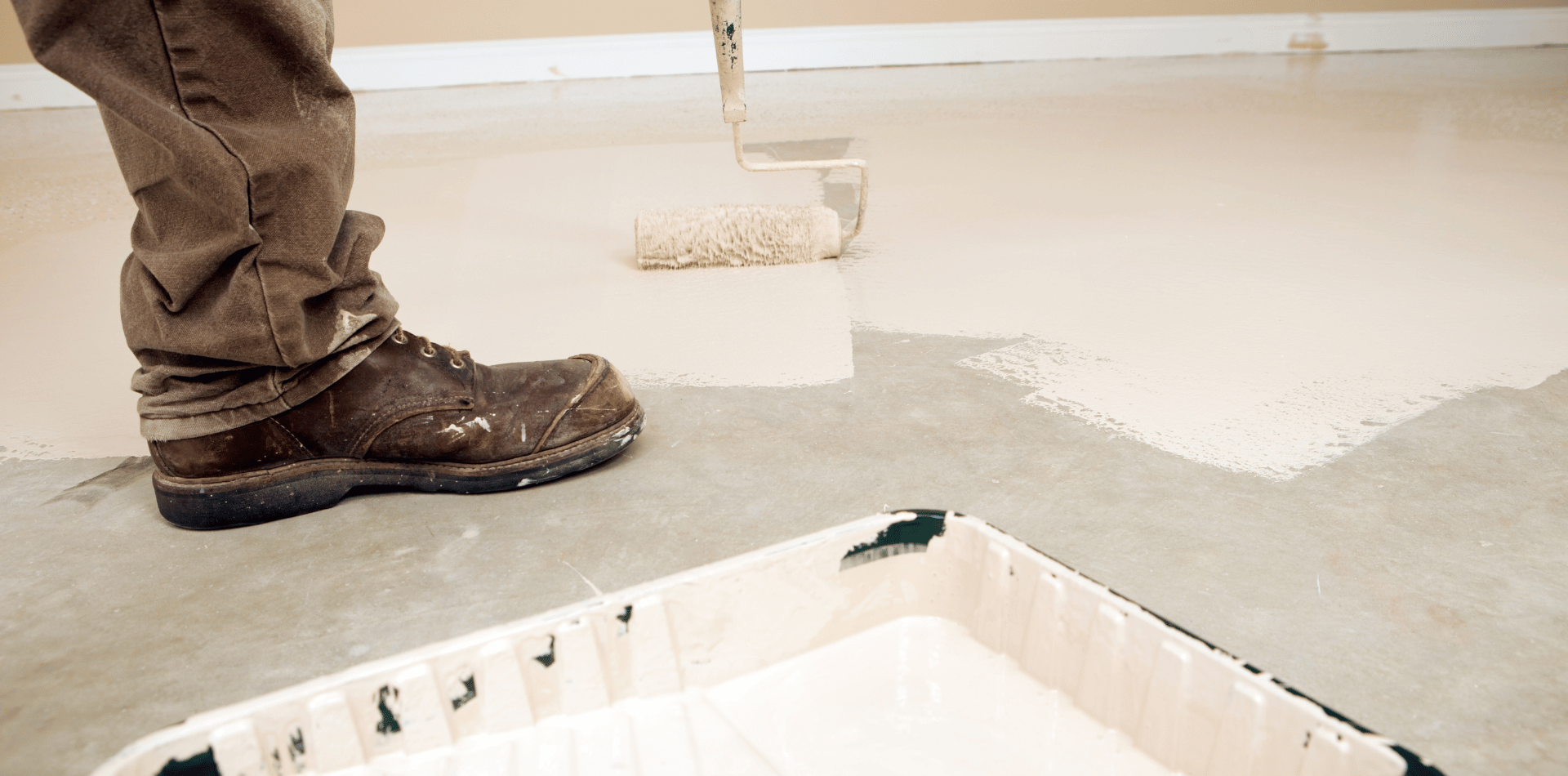 Painting a concrete floor