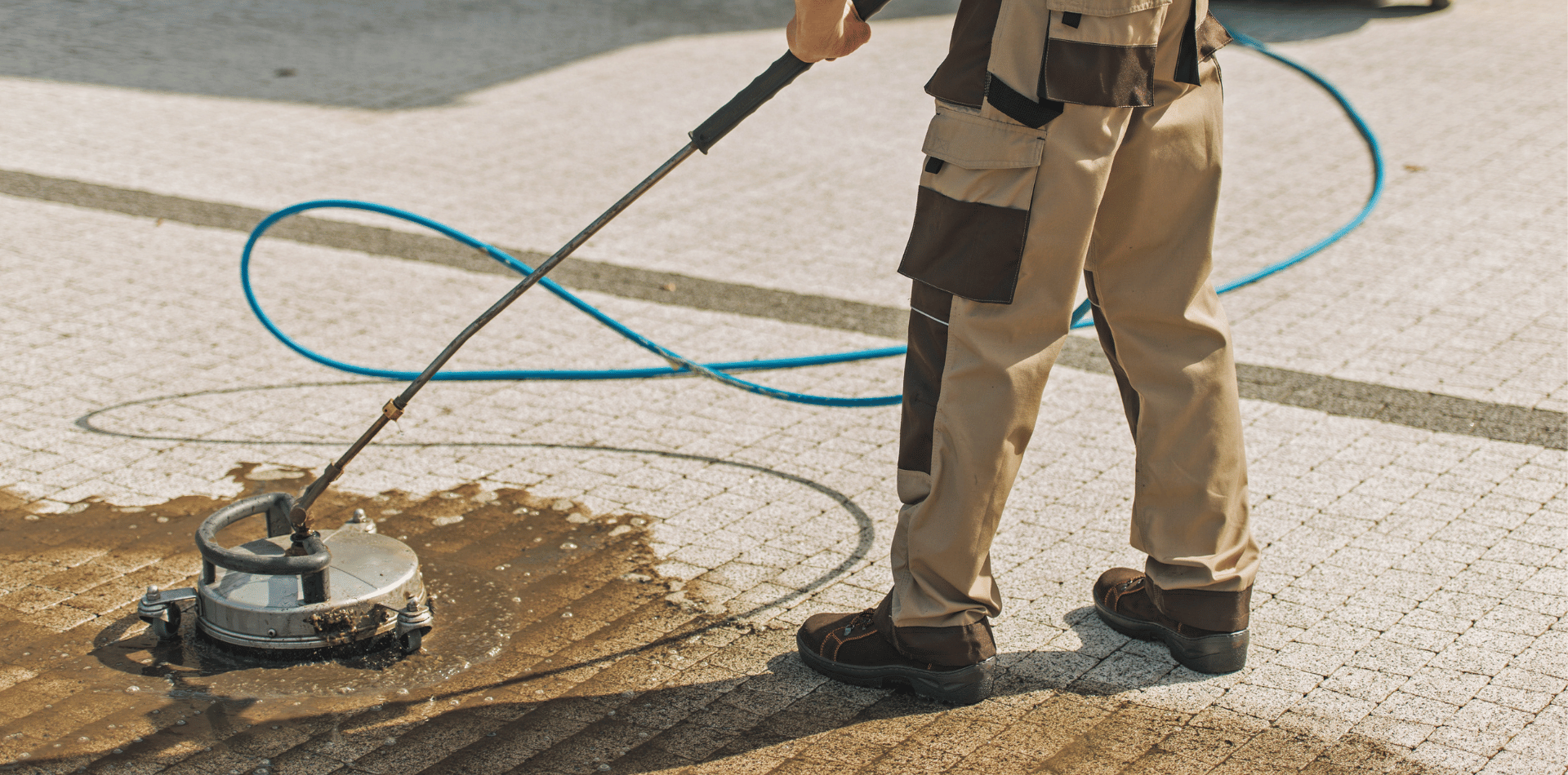 Preparing a concrete driveway for painting