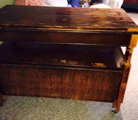 Table Drawer Before — Schererville, IN — Anthony Carlo Fine Finishing & Restoration