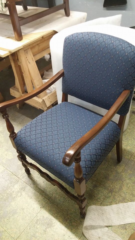 Blue Chair After — Schererville, IN — Anthony Carlo Fine Finishing & Restoration