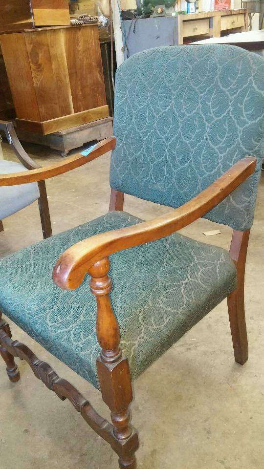 Blue Chair Before — Schererville, IN — Anthony Carlo Fine Finishing & Restoration