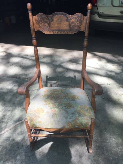 Chair Before — Schererville, IN — Anthony Carlo Fine Finishing & Restoration